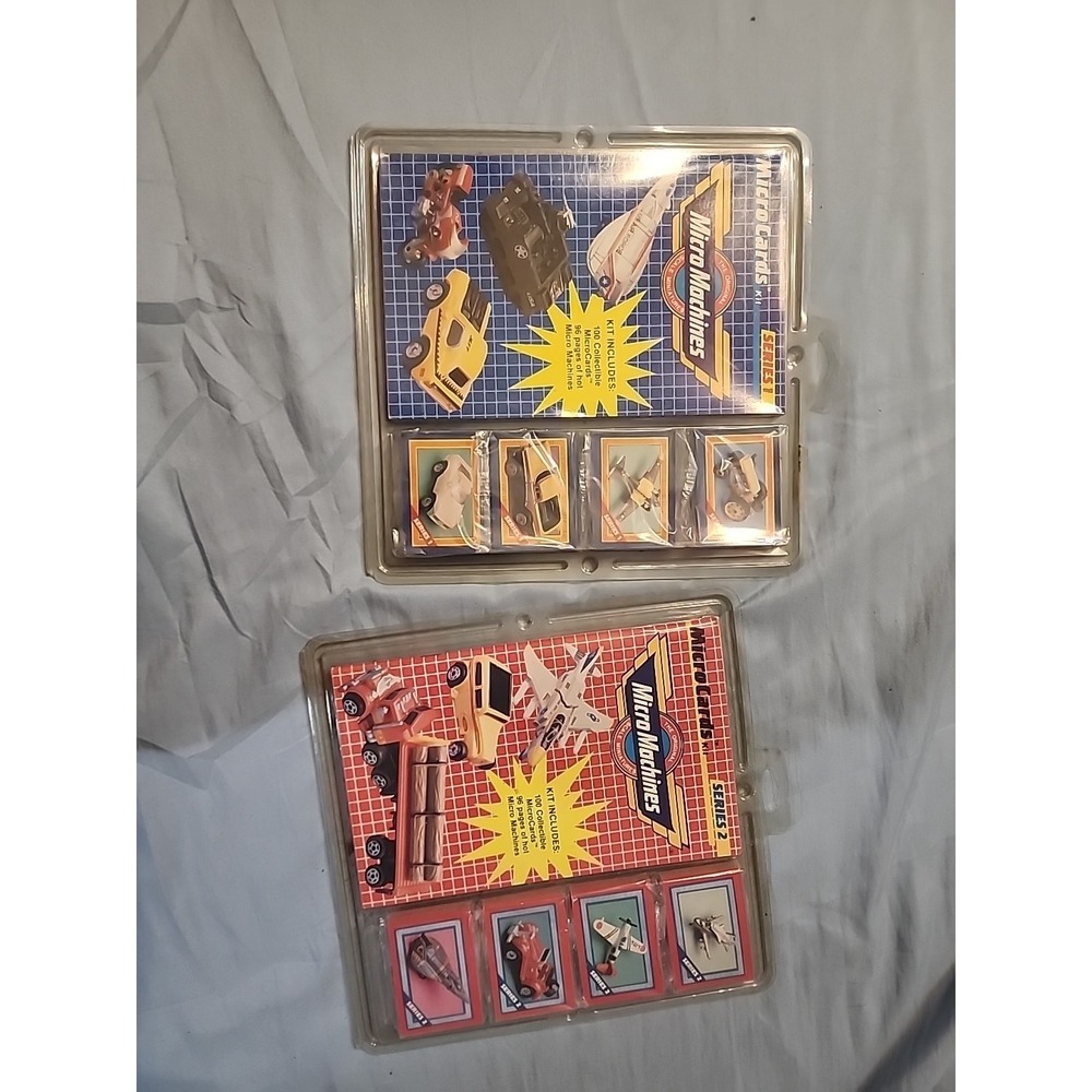 Vintage 1989 MicroMachines MicroCards Series‎ 1 & 2 New in Packaging
